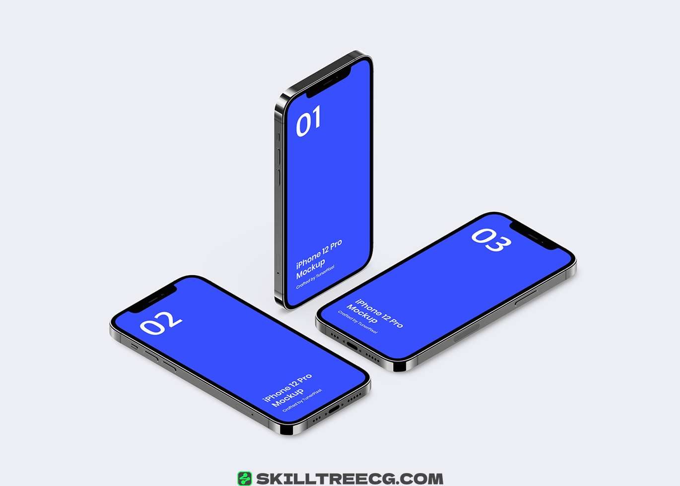图片[2]-iPhone 12 Pro Isometric Mockup 13.0（644007）-技能树